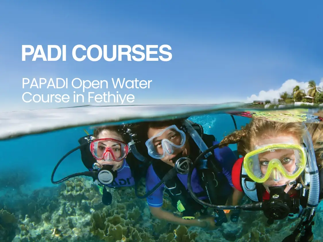 PADI Open Water Course in Fethiye – 4 Days + Nitrox Included